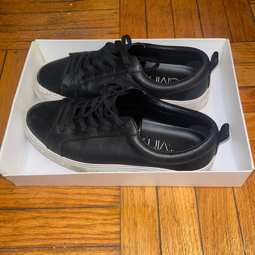 Black Calvin Klein sneakers